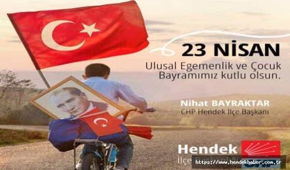 Bayraktar'dan 23 Nisan Kutlama Mesajı
