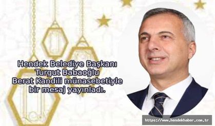 Berat Kandili münasebetiyle bir mesaj yayınladı.