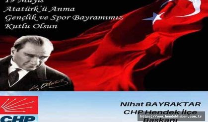 Bayraktar Atatürk’ü Anma Gençlik ve Spor Bayramı nedeniyle bir mesaj yayınladı...