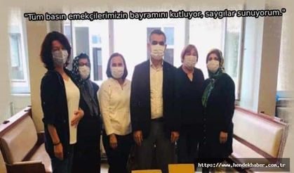 "Tüm basın emekçilerimizin bayramını kutluyor, saygılar sunuyorum."