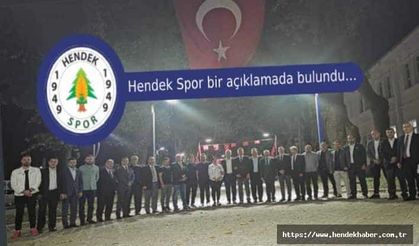 Hendek Spor bir açıklamada bulundu…