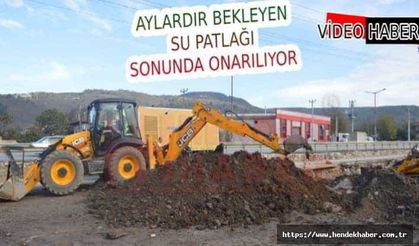 Hendek'te Aylardır akan su israfı son bulacak…