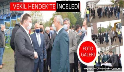 Milletvekili Hendek de sürdürülen çalışmaları inceledi…