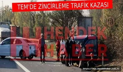 TEM Hendek de kaza, 2 yaralı…
