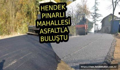 Hendek Pınarlı da Sıcak Asfalt Çalışması yapıldı…