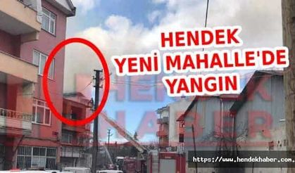 Hendek Yeni mahallede yangın…