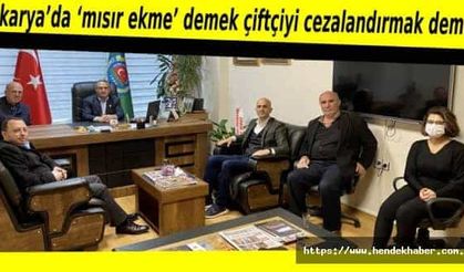 "Sakarya’da ‘mısır ekme’ demek çiftçiyi cezalandırmak demek"