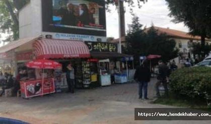 Hendek meydan da maç heyacanı yaşandı...