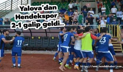 Yalova’dan Hendekspor  2-1 galip geldi…