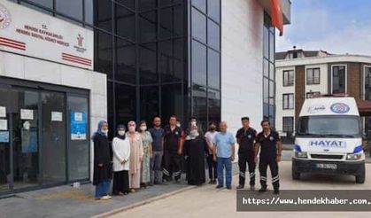 Hayat Arama Kurtarma Ekibi yangın bölgesine hareket etti..
