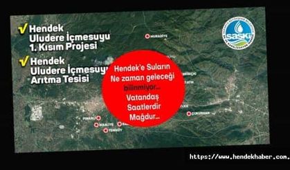 Hendek’e Suların Ne zaman geleceği bilinmiyor… Vatandaş Saatlerdir Mağdur…