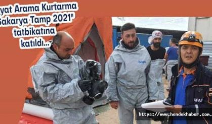 Hayat Arama Kurtarma "Sakarya Tamp 2021" tatbikatına katıldı...