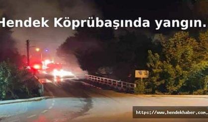 Hendek Köprübaşında yangın