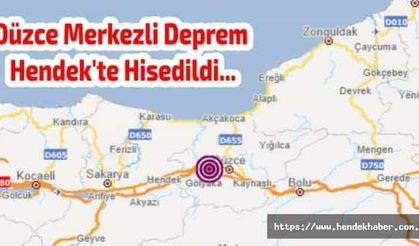 Yaşanan Depremler Hendek de de hissedildi.