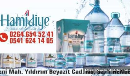 Hendek Hamidiye Su Bayi Servise Başladı...
