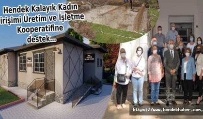 Hendek Kalayık Kadın Girişimi Üretim ve İşletme  Kooperatifine destek…