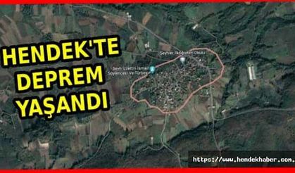 Hendek'te deprem...
