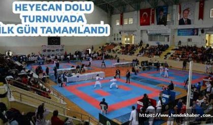 İller Arası Karate Turnuvası ilk gününde heyecanlı anlara sahne oldu.