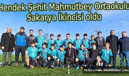 Hendek Şehit Mahmutbey Ortaokulu Sakarya İkincisi oldu.