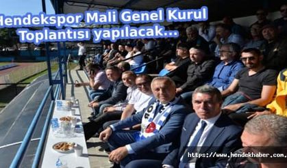 Hendekspor Mali Genel Kurul Toplantısı yapılacak…