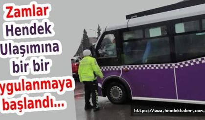 Zamlar Hendek Ulaşımına bir bir uygulanmaya başlandı…