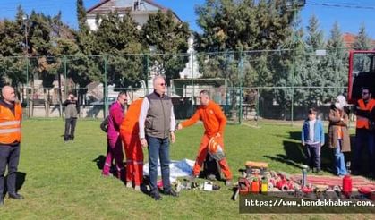 Hendek’te Hayat arama kurtarma ekibi yangın eğitimine katıldı…