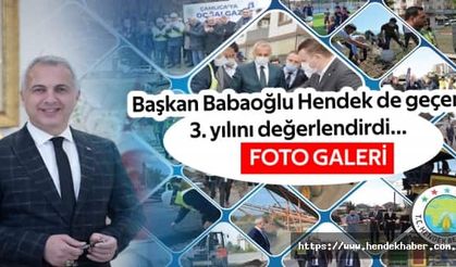 Başkan Babaoğlu Hendek de geçen 3. yılını değerlendirdi…