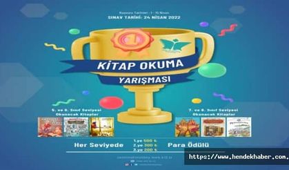 Hendek genelinde para ödüllü kitap okuma yarışması başlıyor.