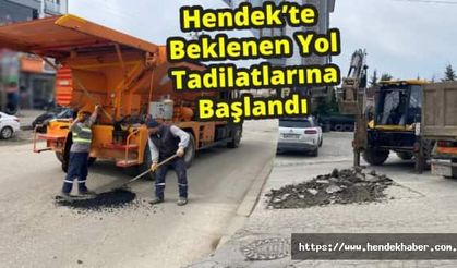 Hendek’te Beklenen Yol Tadilatlarına Başlandı