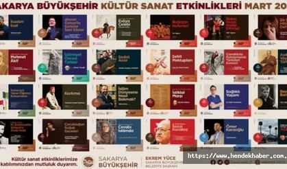 Sakarya Mart Kültür Sanat takvimi açıklandı