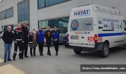 Hendek 2. OSB’de 170 kişiye afet bilinci ve temel yangın eğitimi verdiler.