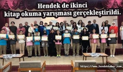 Hendek de ikinci kitap okuma yarışması gerçekleştirildi.
