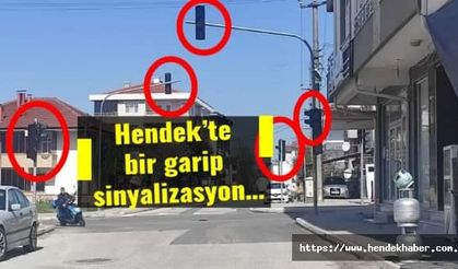 Hendek’te bir garip sinyalizasyon…