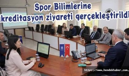 Spor Bilimlerine akreditasyon ziyareti gerçekleştirildi.