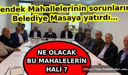 Hendek Mahallelerinin sorunlarını Belediye Masaya yatırdı…