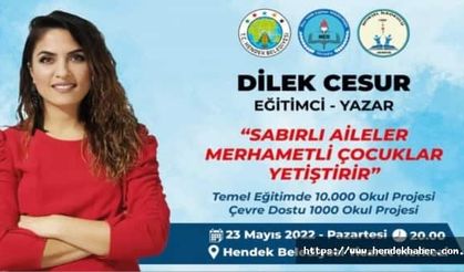 Hendek'te  Aile konulu söyleşi düzenlenecek