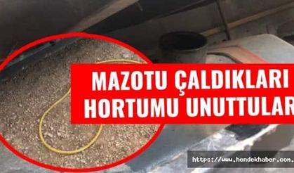 Hendek’te Kapısının önünden Mazotunu çaldılar…