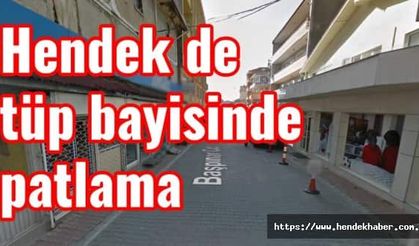 Hendek de tüp bayisinde patlama