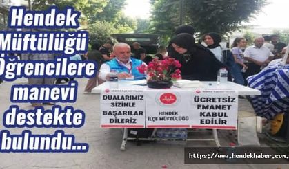 Hendek Müftülüğü Öğrencilere manevi destekte bulundu…