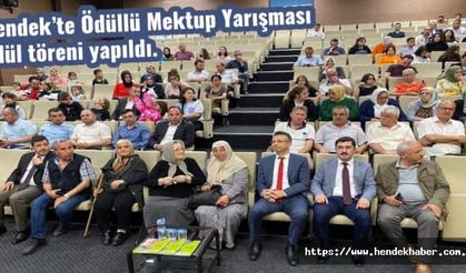 Hendek’te Ödüllü Mektup Yarışması ödül töreni yapıldı.