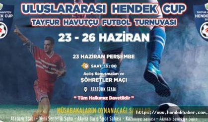 Uluslararası Hendek Cup Tayfur Havutçu Futbol Turnuvası düzenlenecek