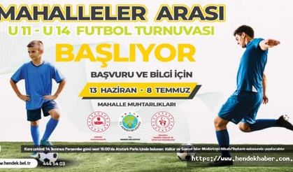 Hendek Mahaller Arasında oynanacak futbol turnuvası kayıt süreleri uzatıldığı bildirildi.