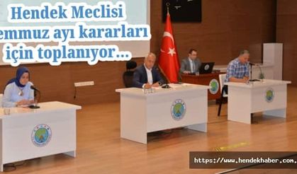 Hendek Meclisi Temmuz ayı kararları için toplanıyor...