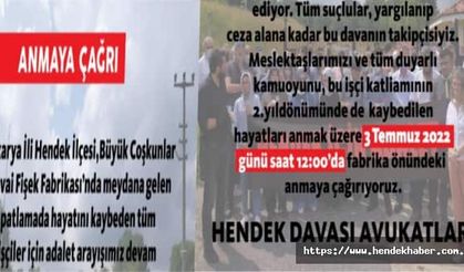 Hendek Patlamasının üzerinden iki yıl geçti…
