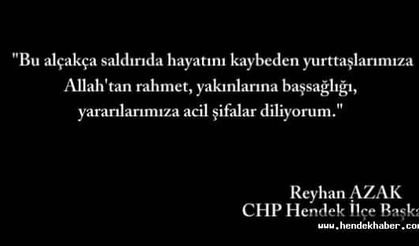 Ankara'da gerçekleştirilen terör saldırısını kınama mesajı yayınladı