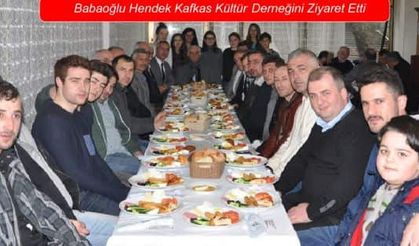 Babaoğlu Hendek Kafkas Kültür Derneğini Ziyaret Etti
