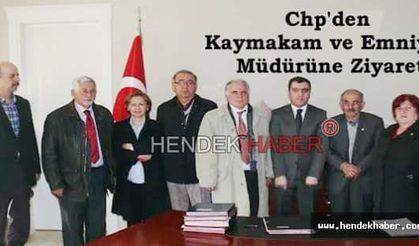 Chp'den Kaymakam ve Emniyet Müdürüne Ziyaret