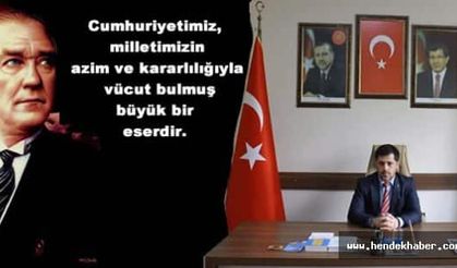Cumhuriyetimiz Ülkemize kutlu olsun