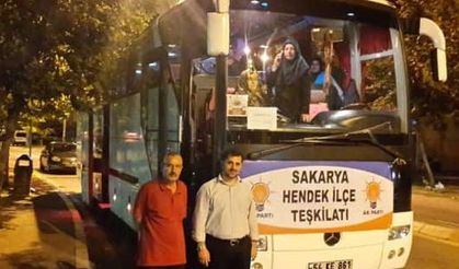 Hendek Ak Parti ilçe teşkilatı Ankara’ya gitti.