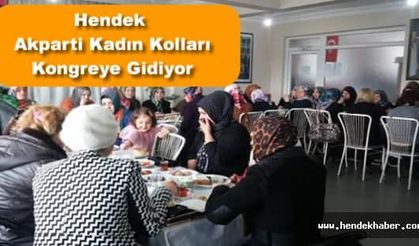 Hendek Akparti Kadın Kolları Kongreye Gidiyor